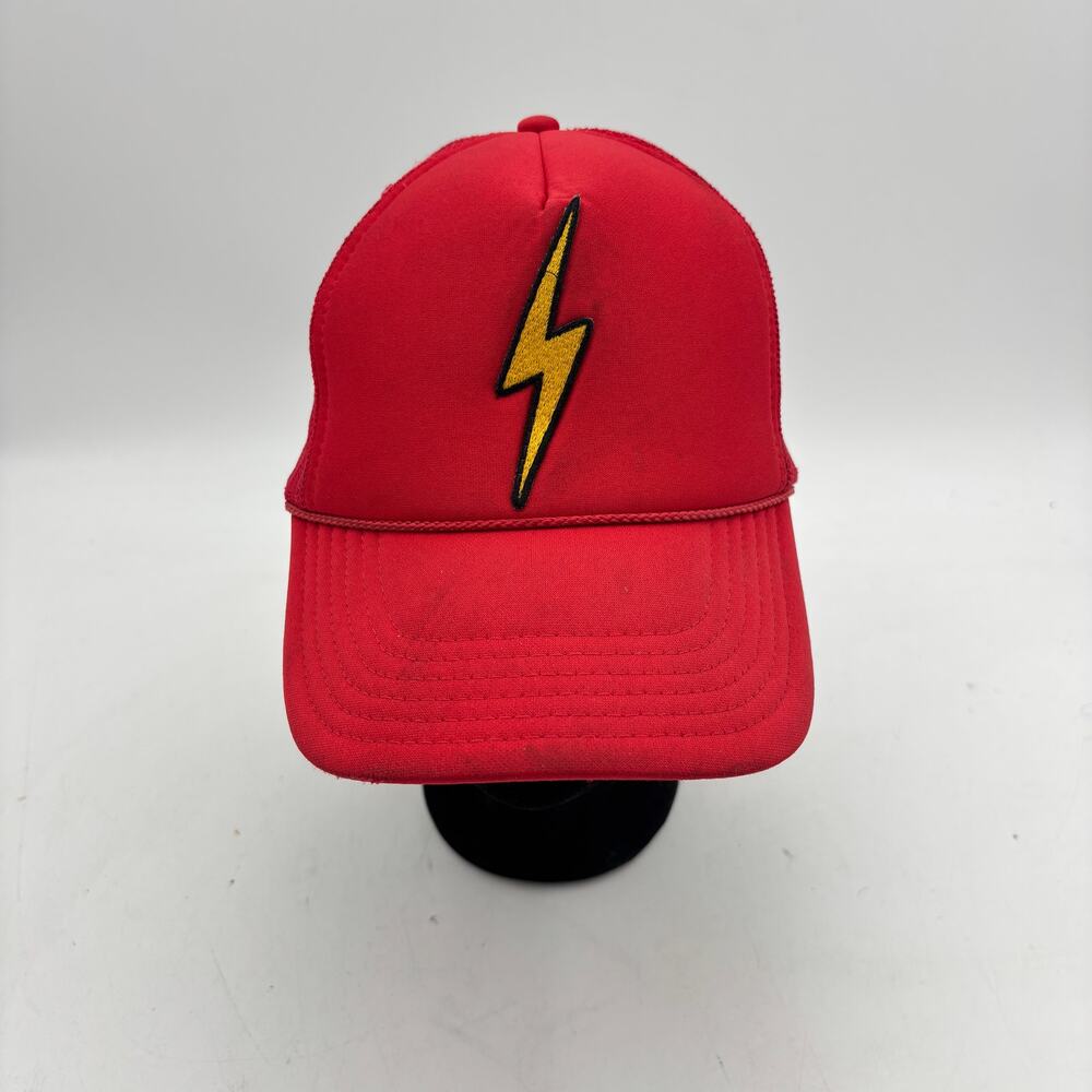 Aviator Nation Bolt Vintage Trucker Hat Snapback Red